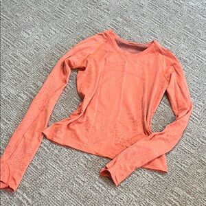 Women's Orange Long Sleeve Top